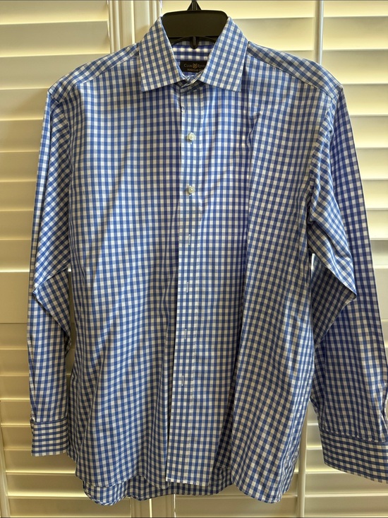 Club Room Other - Club Room Blue and White Gingham Dress Shirt